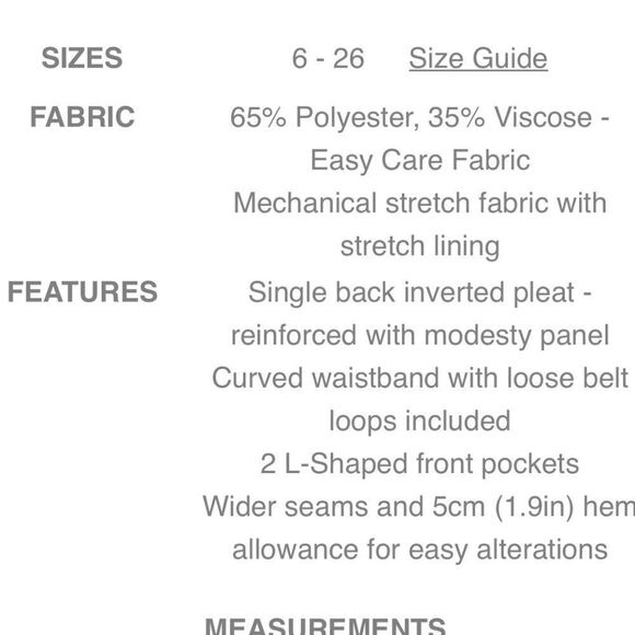 New Navy Pencil Skirt by Biz Collection, Size 16 - Picture 4 of 5